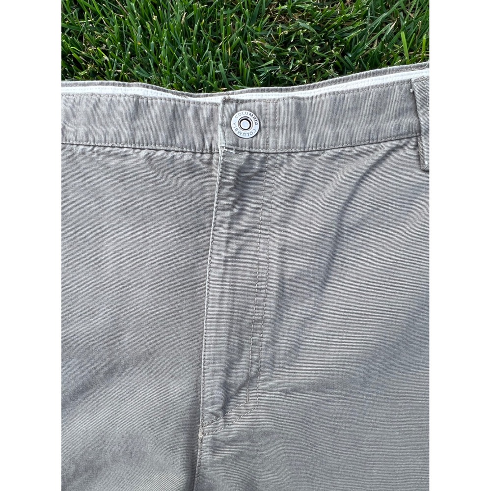 Columbia Mens Ridge Cloth Stonewashed Cotton Utility Shorts Gray 42 hiking - Picture 8 of 15